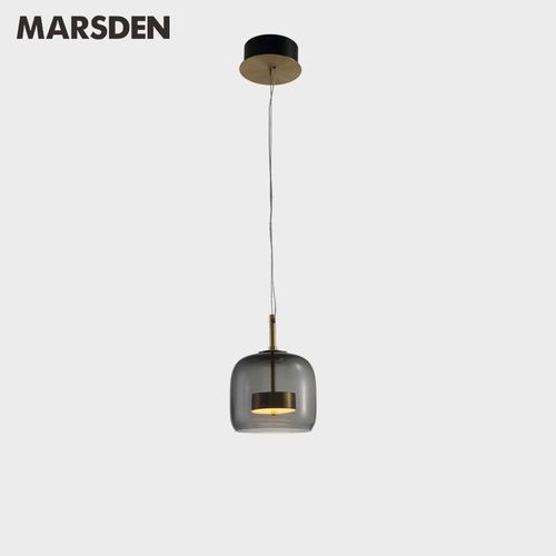 马斯登 marsden现代简约铜质玻璃餐厅卧室吊灯款装饰艺术照明led灯具